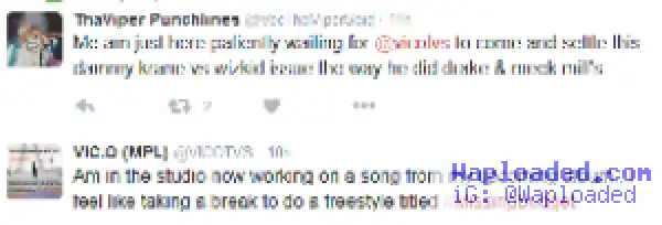 Vic O Wants To Rap About The Missing Budget ? [See Tweets]